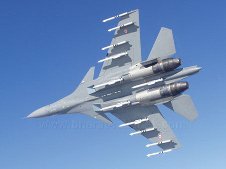 資料圖：印度空軍裝備的蘇30戰斗機