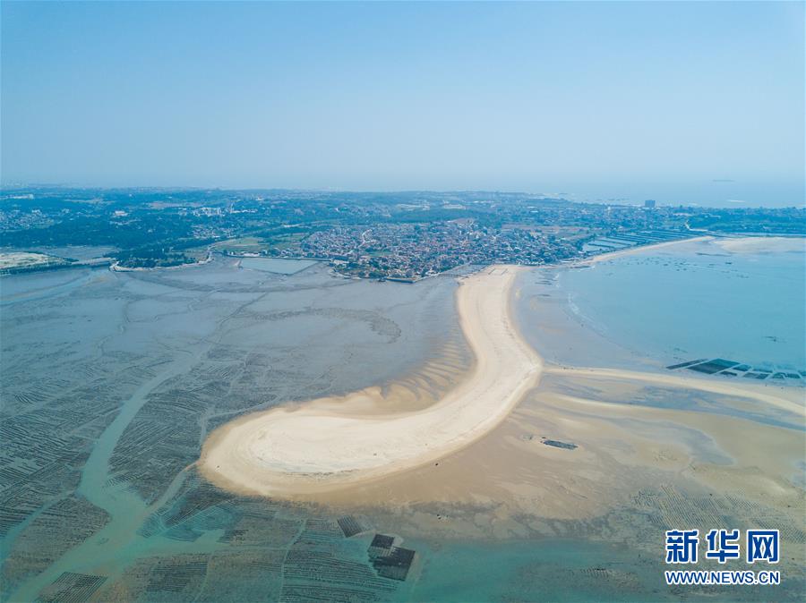 （環境）（1）福建晉江塘東村：海上沙堤 美若玉帶